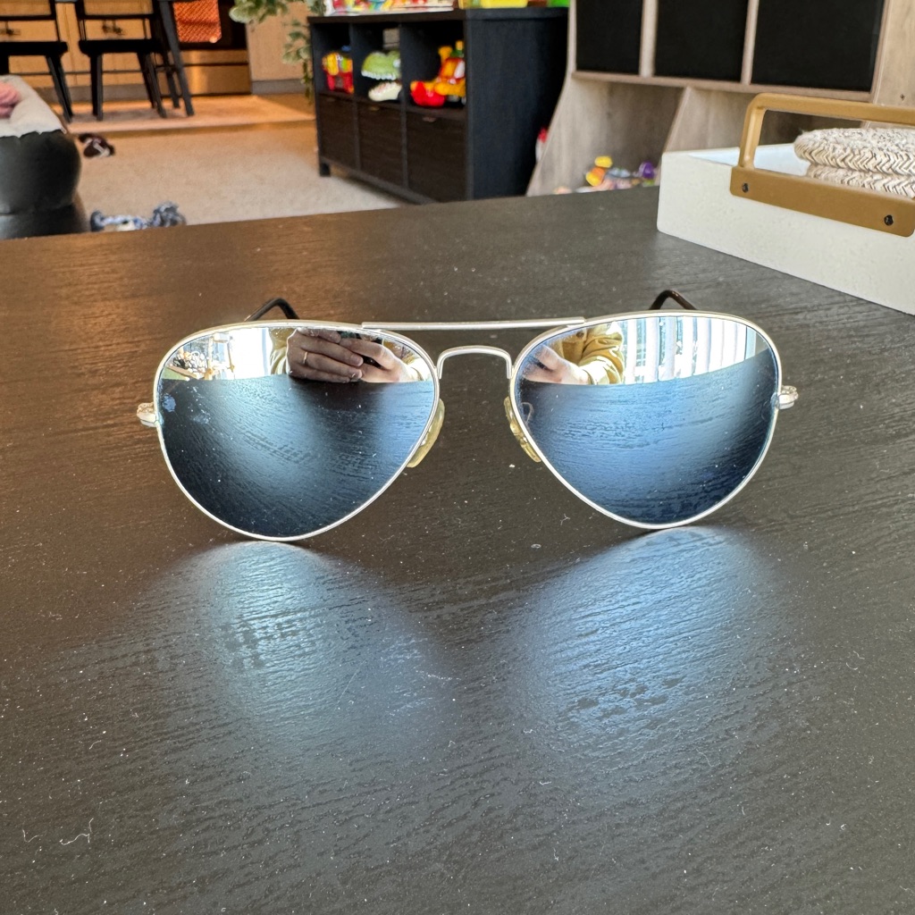 Ray-Ban Silver Aviator Sunglasses - Polarized